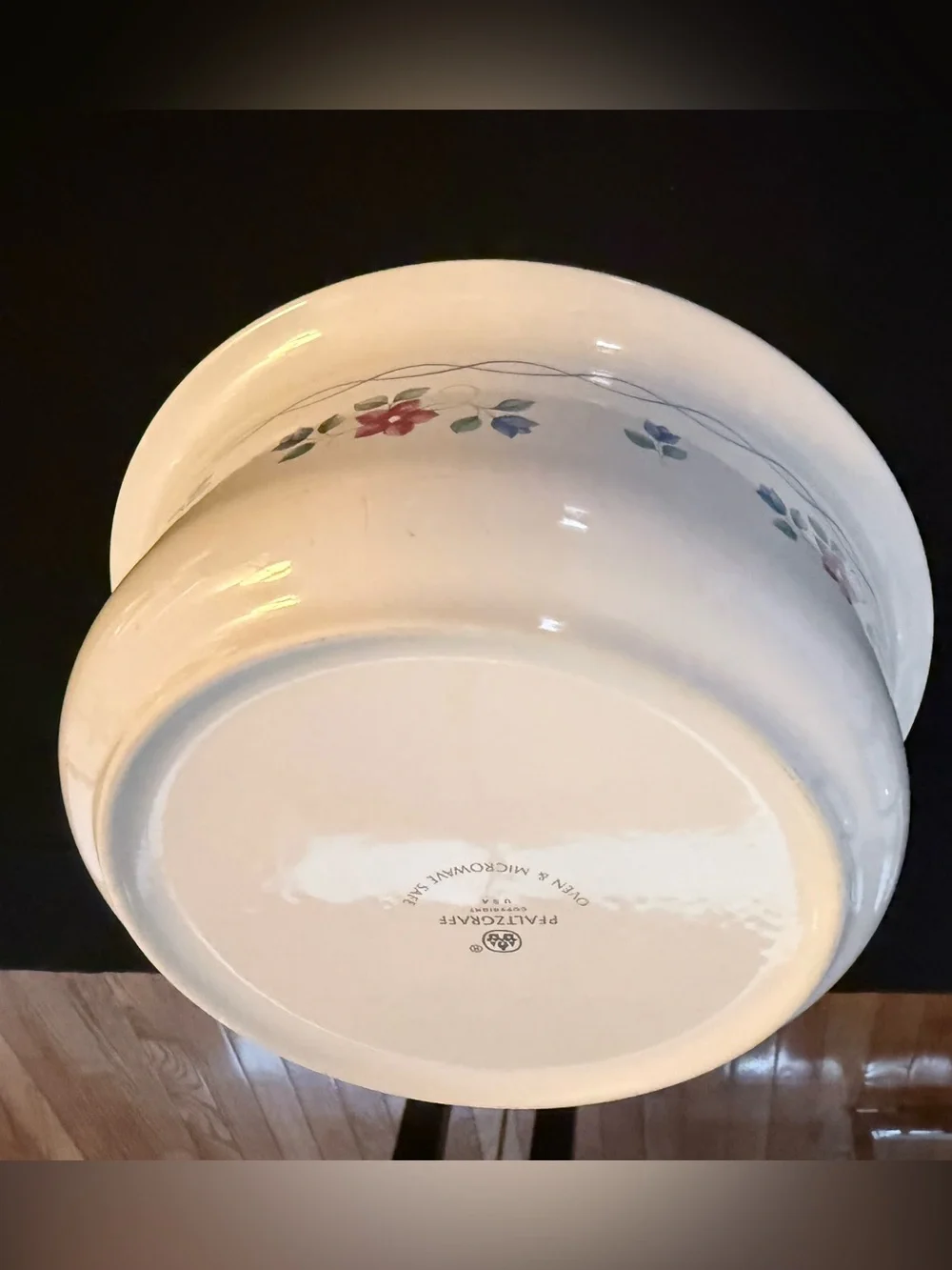 Vintage Pfaltzgraff Bonnie Brae 2 Qt Covered Stoneware Casserole Dish